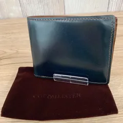 美品 保存袋付き COCOMEISTER   ココマイスター マイスター コードバン 折り財布 二つ折り財布  　平塚店　衣料品　㉓のサムネイル