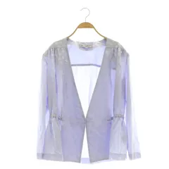 ジバンシィ GIVENCHY シアージャケット サテン ギャザー 13 パープル /MY ■OS ■ECC002のサムネイル