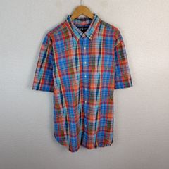 Ralph Lauren ラルフローレン 半袖シャツ チェックシャツ マルチカラー 2XB メンズ 古着 アメカジ オーバーサイズ