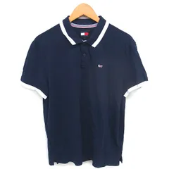 トミー TOMMY JEANS 国内正規品 ポロシャツ シャツ ロゴ刺繍 半袖 S ネイビー 紺 /TT ■ECA006のサムネイル