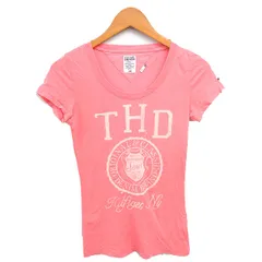 ヒルフィガーデニム HILFIGER DENIM 国内正規品 カットソー Tシャツ Uネック プリント 半袖 S ピンク /TT ■ECA006のサムネイル
