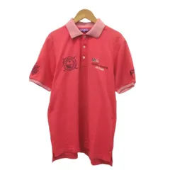ビームスゴルフ BEAMS GOLF ポロシャツ L 赤 レッド 半袖 襟付き /RN ■ECA005のサムネイル