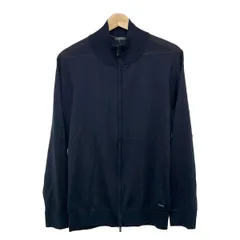 HUGOBOSS(ヒューゴボス) カーディガン サイズINT S メンズ美品  - ダークネイビー ジップアップ/スタンドネック ウール、シルクのサムネイル