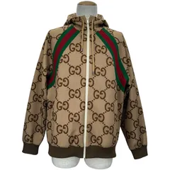 グッチ GUCCI ジャンボGG総柄ジップアップジャケット 713974 ベージュ ポリエステル メンズ ブルゾンのサムネイル