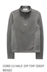 イグノタ ハーフ ジップ トップス HALF-ZIP TOP 딥베이지 Sのサムネイル