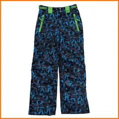 古着●be fit be you.●キッズ ジュニア スキーウェアパンツ 冬 スノーボード スキー ウィンタースポーツ 幾何学 ブルー やや使用感ありのサムネイル