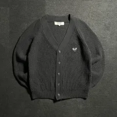 COMME des GARCONS ブラック ハート ワッペン Vネック カーディガンのサムネイル