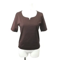 ポールスチュアート PAUL STUART カットソー トップス MEDIUM 茶 ブラウン 半袖 無地 /YU ■GY53のサムネイル