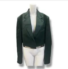 参考上代82,500円 kolor 24SS 短丈テーラードジャケット クロップドショートジャケット カラー 24WCL-J04108 グリーン 1 （361MG）のサムネイル