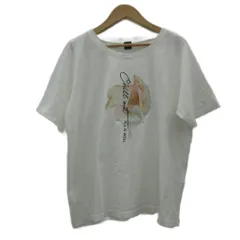 ベアトリス BEATRICE Tシャツ カットソー 半袖 38 白 ホワイト ラウンドネック バラ柄 ラインストーン /MA1 ■ECA005のサムネイル