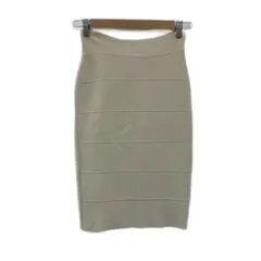 ビーシービージーマックスアズリア BCBGMAXAZRIA タイトスカート ミモレ丈 XS ライトベージュ バンドゥスカート /SM26 ■ECB006のサムネイル