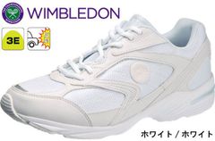 ウィンブルドン WIMBLEDON 054WS KF7442 レディーススニーカー 紐靴 白靴 3E 幅広 防水 反射材 通学 ユニセックスモデル 男女兼用 婦人 アサヒシューズ アサヒ靴 ASAHI 靴 ホワイト/ホワイト 白白 22～24.5cm