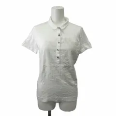 カルバンクラインゴルフ Calvin Klein golf ゴルフウェア ポロシャツ 半袖 ハニカム柄 プリント ロゴ M 白 ホワイト /XZ ■ECA007のサムネイル