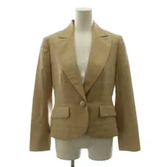 バーバリー ロンドン BURBERRY LONDON テーラードジャケット シングル シャドーチェック ウール 38 ベージュ FC042-073-40 /AN ■GY18のサムネイル
