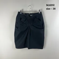 MARNI 2009 Italy archive 3D denim skirt 38 マルニ ブラックデニム 立体裁断 スカート レア アーカイブ イタリア製のサムネイル