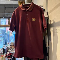 【東あずま店 併売品】 バーバリーズ Burberry's 半袖 ポロシャツ 刺繍 ボルドー ワインレッド 半袖 Mサイズ メンズ MENS men'sのサムネイル