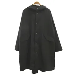 アイテムズ アーバンリサーチ ITEMS URBANRESEARCH ポリツイル モッズオーバーコート 上着 M 黒 ブラック ミドル丈 アウター IT34-17C007 /YU ■GY12のサムネイル