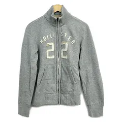 Hollister(ホリスター) ブルゾン サイズS メンズ美品  - グレー 長袖/ダメージ加工/ジップアップ/春/秋のサムネイル