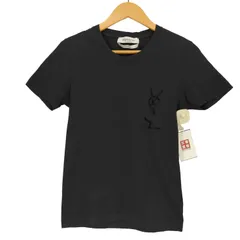 イヴサンローラン Yves Saint Laurent 00S RIVE GAUCHE トムフォード期 イタリア製 YSL フロッキーロゴプリント Tシャツ メンズ import：S のサムネイル