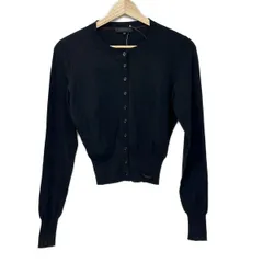 Burberry Black Label(バーバリーブラックレーベル) カーディガン サイズ38 M レディース美品  - 黒 長袖/ショート丈のサムネイル