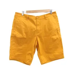 アルマーニエクスチェンジ A/X ARMANI EXCHANGE ショートパンツ ハーフパンツ 短パン 34 イエロー 無地 /SY5 ■ECD006のサムネイル