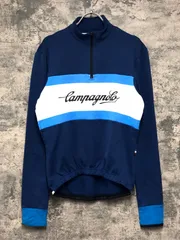 KJ349 カンパニョーロ CAMPAGNOLO 長袖 サイクルジャージ 紺 ※サイズ不明のサムネイル