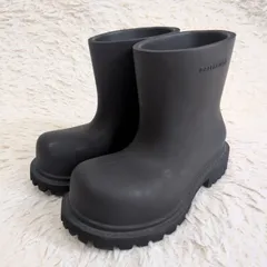 人気✨BALENCIAGA バレンシアガ STEROID BOOTS ステロイドブーツ ブラック 黒 EVA アンクルブーツ レインシューズ 長靴　36のサムネイル