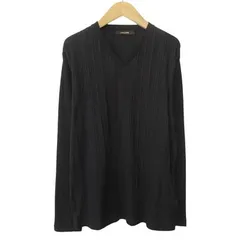 コムサメン COMME CA MEN カットソー Vネック 長袖 コットンポリ L 黒のサムネイル