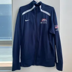 (M) NIKE USA フェンシング ジャージ ジップアップ トラックジャージのサムネイル