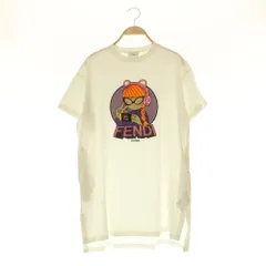 フェンディ FENDI KIDS キッズ Tシャツワンピース 半袖 ミニ オーバーサイズ プリント 12+ ホワイト /MY ■OS ■GY62のサムネイル