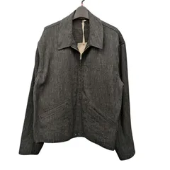 未使用品 OLD JOE オールドジョー ZIP-FRONT FOSTER JACKET ジップ フロント ジャケット 261OJ-JK05 グレー系 リネン 麻 サイズ40 G00180のサムネイル