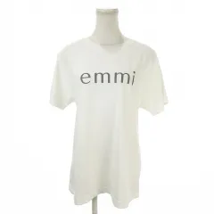 エミ emmi Tシャツ カットソー 1 オーバーサイズ 白 ホワイト 半袖 ラウンドネック ロゴ /MN8 ■ECA007のサムネイル