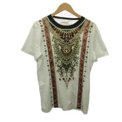 エトロ ETRO 半袖Tシャツ 44 白 ホワイト 黒 ブラック 赤 レッド 装飾デザイン 半袖 ラウンドネック /SH ■GY62のサムネイル