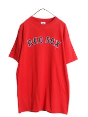 【クーポン配布中!】 レッドソックス 松坂大輔 両面 プリント Tシャツ メンズ XL MLB オフィシャル マジェスティック 大リーグ 野球 カットソー 大きいサイズ 赤