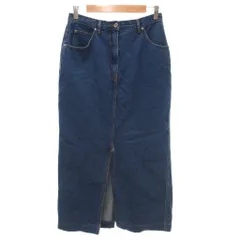 クリッツィア KRIZIA JEANS デニムスカート タイト 44 ロング マキシ丈 イタリア製 インディゴブルー /KB ■ECF006のサムネイル