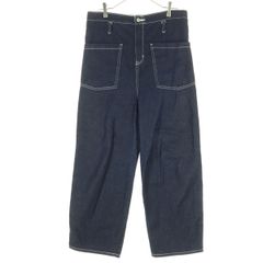 SOMETHING サムシング FREAKS STORE コラボ ワイド サロペット Free インディゴ フリークスストア レディース 古着