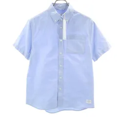 美品 SATURDAYS NEW YORK CITY サタデーズニューヨークシティ 半袖 ボタンダウンシャツ XS ブルー系 メンズ 古着のサムネイル