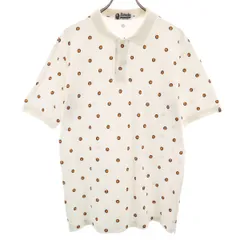 A BATHING APE アベイシングエイプ 日本製 ベイビーマイロ柄 半袖 ポロシャツ XL ホワイト メンズ 古着のサムネイル