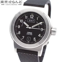 オリス ORIS ビッグクラウン BC3 デイデイト 635-7500NHG ブラック SS ラバー 箱・保証書付き 腕時計 メンズ 自動巻 101889068のサムネイル