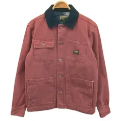 ペンドルトン PENDLETON × エメリカ Emerica ワークジャケット カバーオール アウター 裏地チェック柄 ロゴ ワッペン S ボルドー /XZ ■GY12のサムネイル