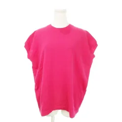 ジョンブル JOHNBULL ドライコットンフレンチスリーブニットTシャツ クルーネック 半袖 オーバーサイズ M ピンク JL251N07 /MN13 ■GY18のサムネイル