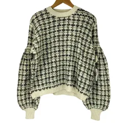 スリードッツ three dots Color tweedy sweater l/spullover カラーツイードセーター レディース JPN：S のサムネイル