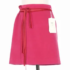 ディースクエアード DSQUARED2 22AW ストレッチコーデュロイ ラップスカート 38 ピンク S72MA0917 国内正規のサムネイル