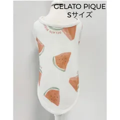 ♡GELATO PIQUE　ジェラートピケ　スイカ柄COOLウェア　トップス　すいか　2024年製　Sサイズ　ドッグウエア　犬服　夏服　お出掛け　お散歩　わんちゃん　ワンコの服　送料込み　6449915のサムネイル