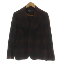 ジュンヤワタナベ JUNYA WATANABE テーラードジャケット チェック柄 ウール 茶 ブラウン JG-J059 /GG ■GY11のサムネイル