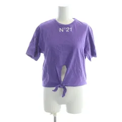 ヌメロヴェントゥーノ N°21 Tシャツ カットソー 半袖 ロゴ プリント 12 紫 ■GY44 /MQのサムネイル
