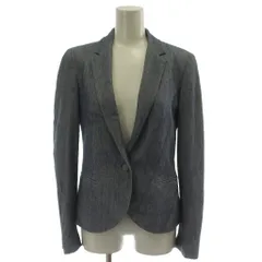 ザラ ベーシック ZARA BASIC テーラードジャケット 長袖 EUR S 紺 ネイビー /GGのサムネイル