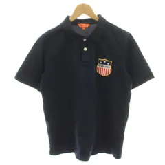ビームスゴルフ BEAMS GOLF ポロシャツ カットソー 半袖 ワッペン M 紺 ネイビー /HNのサムネイル