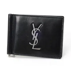 サンローラン / SAINT LAURENT　カサンドラ ビルクリップ ウォレット / マネークリップ　485630　レザー　ブラック 【中古】のサムネイル