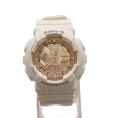 カシオジーショック CASIO G-SHOCK ベビージー Baby-G 腕時計 ウォッチ アナログ デジタル 2針 クォーツ カレンダー ラバーバンド 白 ホワイト ピンクゴールド BA-110-7A1JF /YTのサムネイル